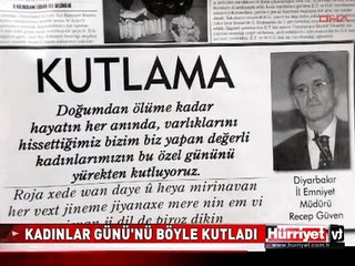 DİYARBAKIR EMNİYET MÜDÜRÜ RECEP GÜVEN'DEN KÜRTÇE İLAN