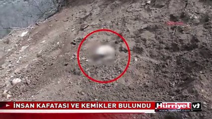 TUNCELİ'DE YOL KAZISINDA, İNSAN KAFATASI VE KEMİKLER BULUNDU