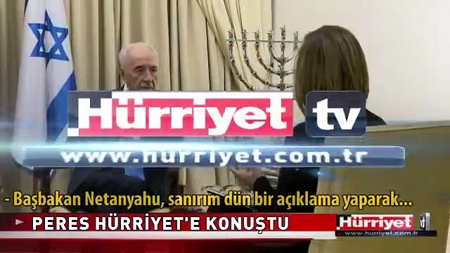 SIMON PERES HÜRRİYET'E KONUŞTU