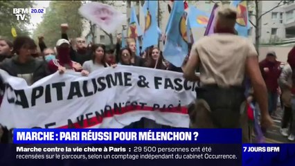 Marche contre la vie chère et l'inaction climatique: Jean-Luc Mélenchon crie victoire