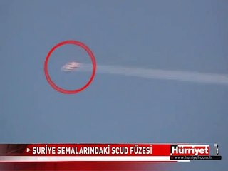 SURİYE SEMALARINDAKİ SCUD FÜZESİ