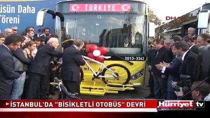 İSTANBUL'DA "BİSİKLETLİ OTOBÜS" DEVRİ