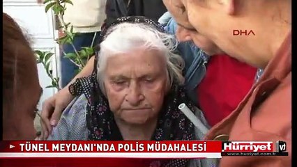 POLİS MÜDAHALESİNDE FENALAŞAN KADINA VATANDAŞLAR YARDIM ETTİ