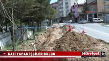 PENDİK'TE KAZI YAPAN İŞÇİLER BULDU