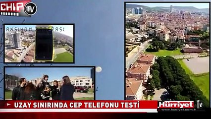 UZAY SINIRINDA CEP TELEFONU TESTİ