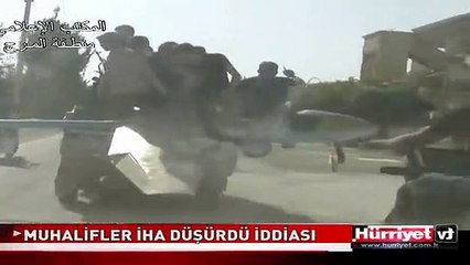 SURİYE'DE İHA DÜŞÜRÜLDÜ