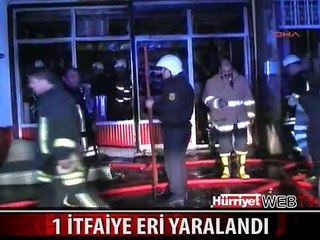 TAMİR ATÖLYESİNDE YANGIN: 1 İTFAİYE ERİ YARALANDI