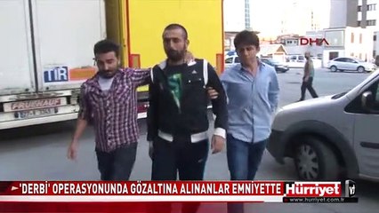 İSTANBUL'DA TARAFTAR OPERASYONU..!! GÖZALTINA ALINANLAR EMNİYETE GETİRİLDİ