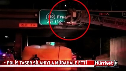 POLİS TASER SİLAHIYLA MÜDAHALE ETTİ