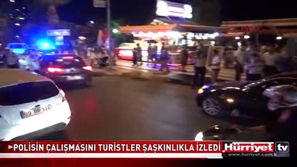 TURİSTLER ŞAŞKINLIKLA İZLEDİ