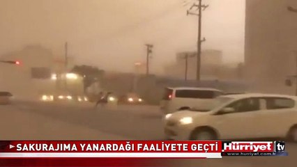 SAKURAJIMA YANARDAĞI FAALİYETE GEÇTİ