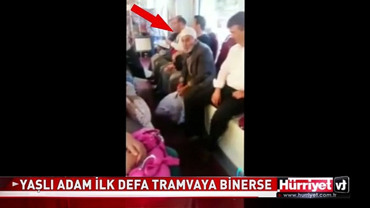 YAŞLI AMCA TRAMVAYA İLK KEZ BİNİNCE