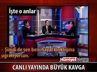 CANLI YAYINDA BÖYLE BİRBİRLERİNE GİRDİLER