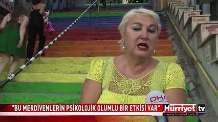 BU MERDİVENLERİN PSİKOLOJİK OLUMLU BİR ETKİSİ VAR