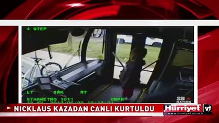 ABD'Lİ OYUNCUNUN KORKUNÇ KAZA ANI KAMERADA