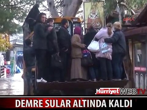 MYRA ANTİK KENTİ SEL SULARI ALTINDA KALDI