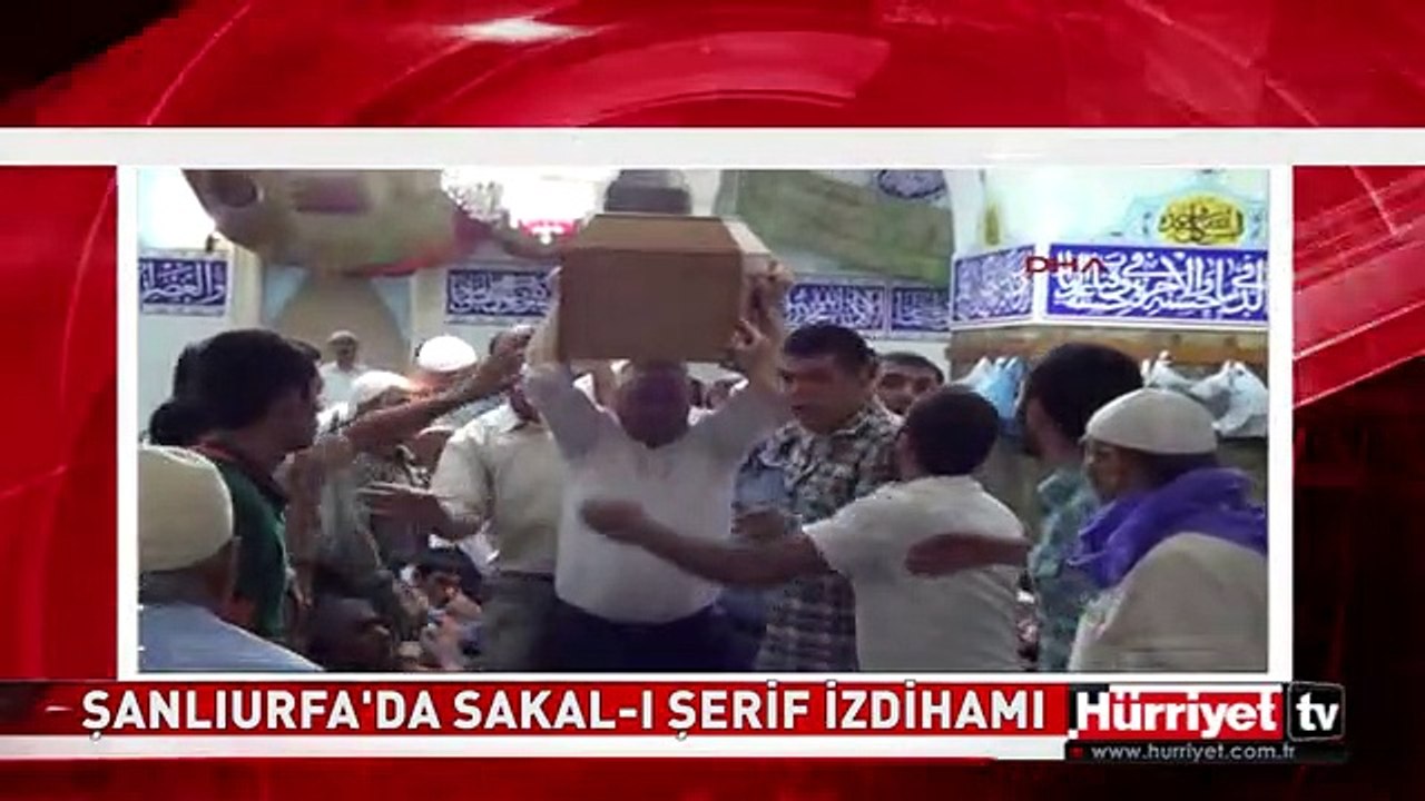 ŞANLIURFA'DA SAKAL-I ŞERİF İZDİHAMI