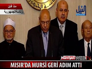 MISIR'DA MURSİ GERİ ADIM ATTI