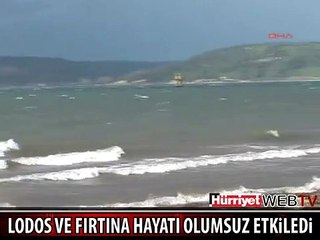 LODOS ULAŞIMI DURDURDU