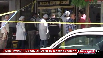MİNİ ETEKLİ KADIN SOYGUNCU KAMERAYA BÖYLE YAKALANDI