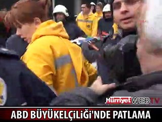 ABD BÜYÜKELÇİLİĞİ ÖNÜNDEKİ PATLAMADAN İLK GÖRÜNTÜLER