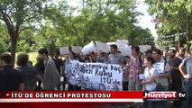 İTÜ'DE YÖK BAŞKANI ÇETİNSAYA'YA ÖĞRENCİ PROTESTOSU