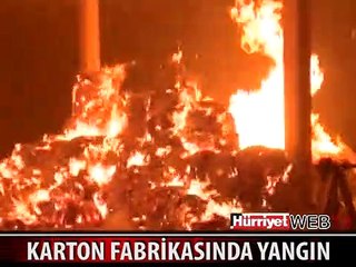 FABRİKA ALEV ALEV YANDI