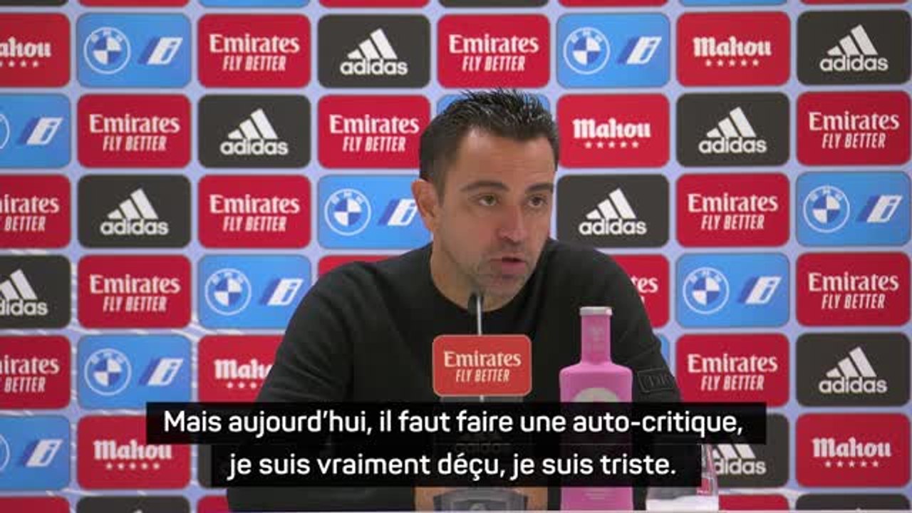 Clásico - Xavi : “Je suis déçu, triste, nous devons être meilleurs”