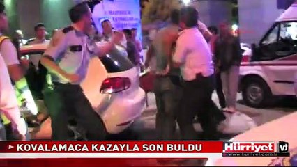 KOVALAMACA KAZAYLA SON BULDU: 2 YARALI