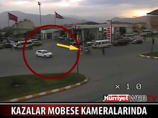 'PES' DEDİRTEN KAZALAR MOBESE KAMERALARINDA