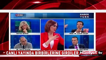 DOKTORLAR CANLI YAYINDA BİRBİRİNE GİRDİ