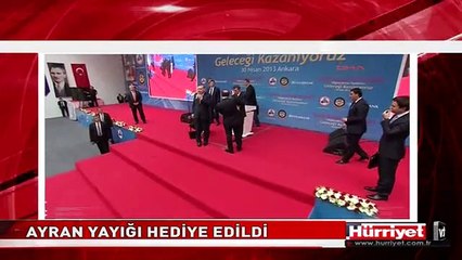 BAŞBAKAN ERDOĞAN'A AYRAN YAYIĞI HEDİYE EDİLDİ