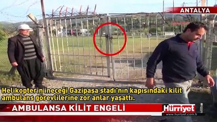 AMBULANSA ASMA KİLİT ENGELİ