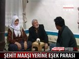 ŞEHİT AİLESİNE MAAŞ YERİNE EŞEK VERDİLER!