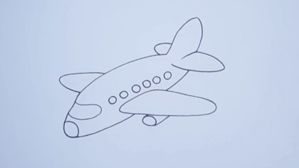 comment dessiner une avion facile