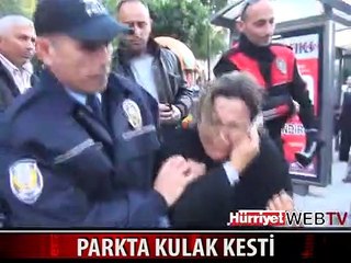 TARTIŞTIĞI KADININ KULAĞINI KESTİ