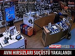 AVM HIRSIZLARI SUÇÜSTÜ YAKALANDI