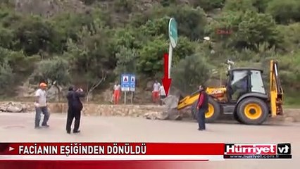 ÖLÜDENİZ'DE FACİANIN EŞİĞİNDEN DÖNÜLDÜ