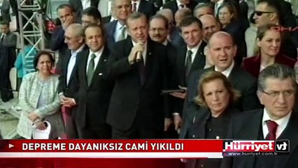 DEPREME DAYANIKSIZ CAMİ YIKILDI