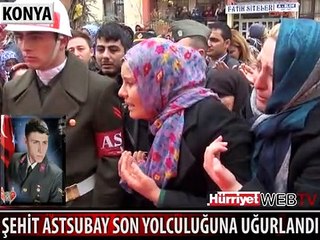 ŞEHİDİ 5 BİN KİŞİ SON YOLCULUĞUNA UĞURLADI