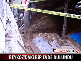 EVİN BAHÇESİNDE GÖMÜLÜ BULUNDU