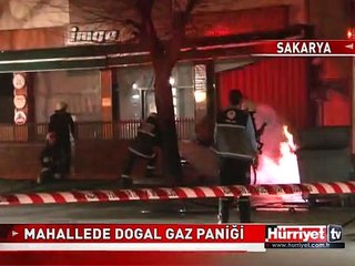 BİNADA OTURANLAR ÇATIDAN TAHLİYE EDİLDİ