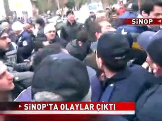 SİNOP'A BDP'LİLER GELİNCE ORTALIK KARIŞTI