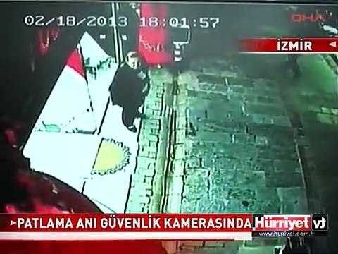 PATLAMA ANI KAMERAYA BÖYLE YANSIDI