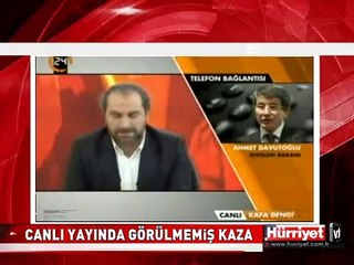 BÖYLE CANLI YAYIN KAZASI GÖRÜLMEDİ