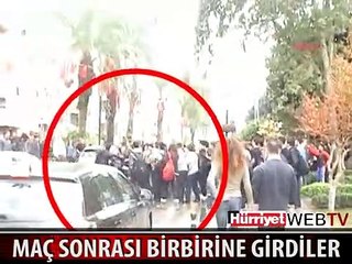 ÖĞRENCİLER BASKET MAÇININ ARDINDAN BİRBİRİNE GİRDİ