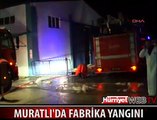 TEKİRDAĞ'DA FABRİKA CAYIR CAYIR YANDI