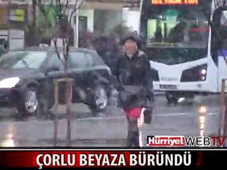 TRAKYA BEYAZA BÜRÜNDÜ
