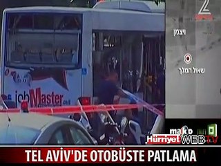 TEL AVİV'DE OTOBÜSTE PATLAMA
