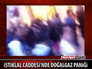 İSTİKLAL CADDESİ'NDE BÜYÜK PANİK